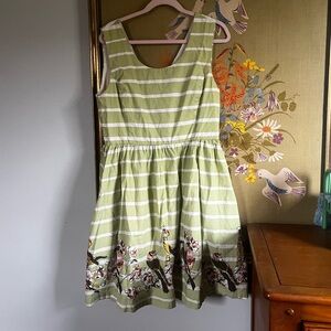 Knitted Dove ModCloth 2010s Twee Dress with Birds